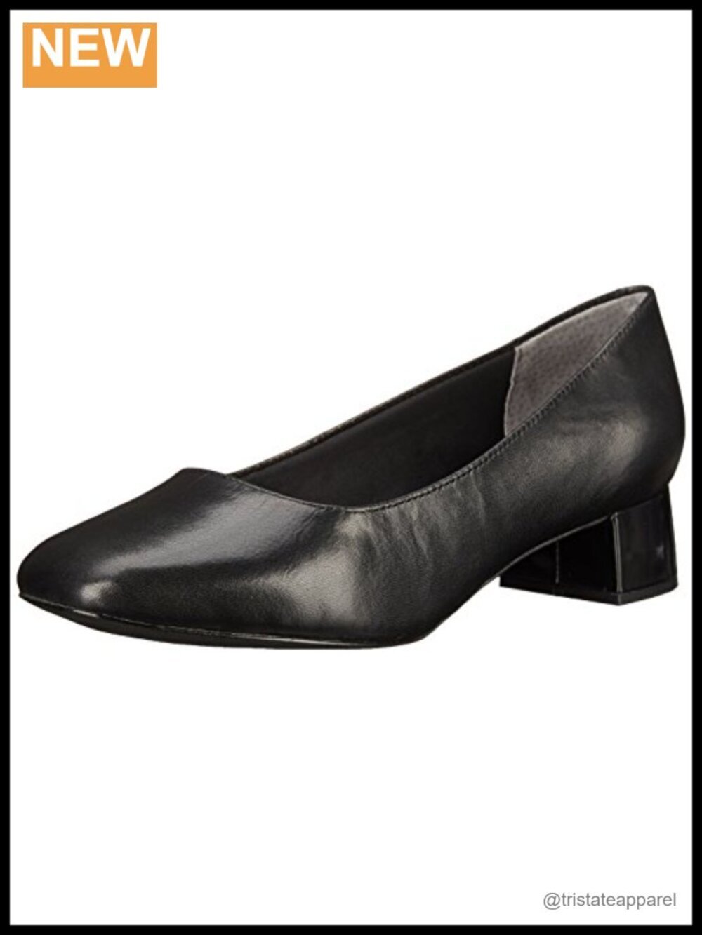Trotters Lola Leather Block Heel Pumps Round Toe Wedding Shoes